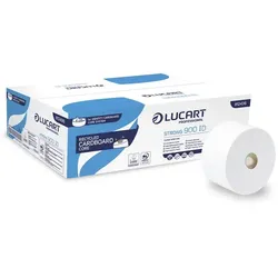 Toilettenpapier Großrolle Lucart Strong 900 ID Cardboard-Coe 2-lagig, 12 Rollen/Paket, 200m