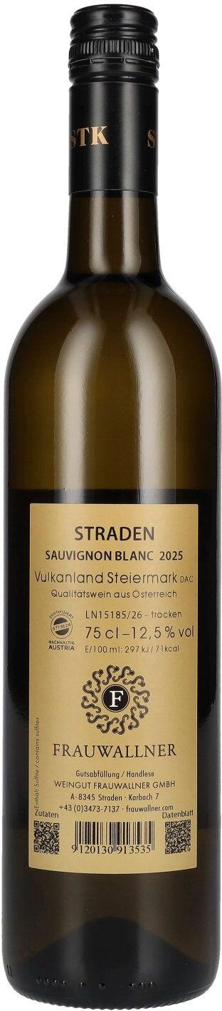 Weingut Frauwallner Frauwallner Sauvignon Blanc Straden Vulkanland Steiermark DAC 2025 12,5% Vol. 0,75l