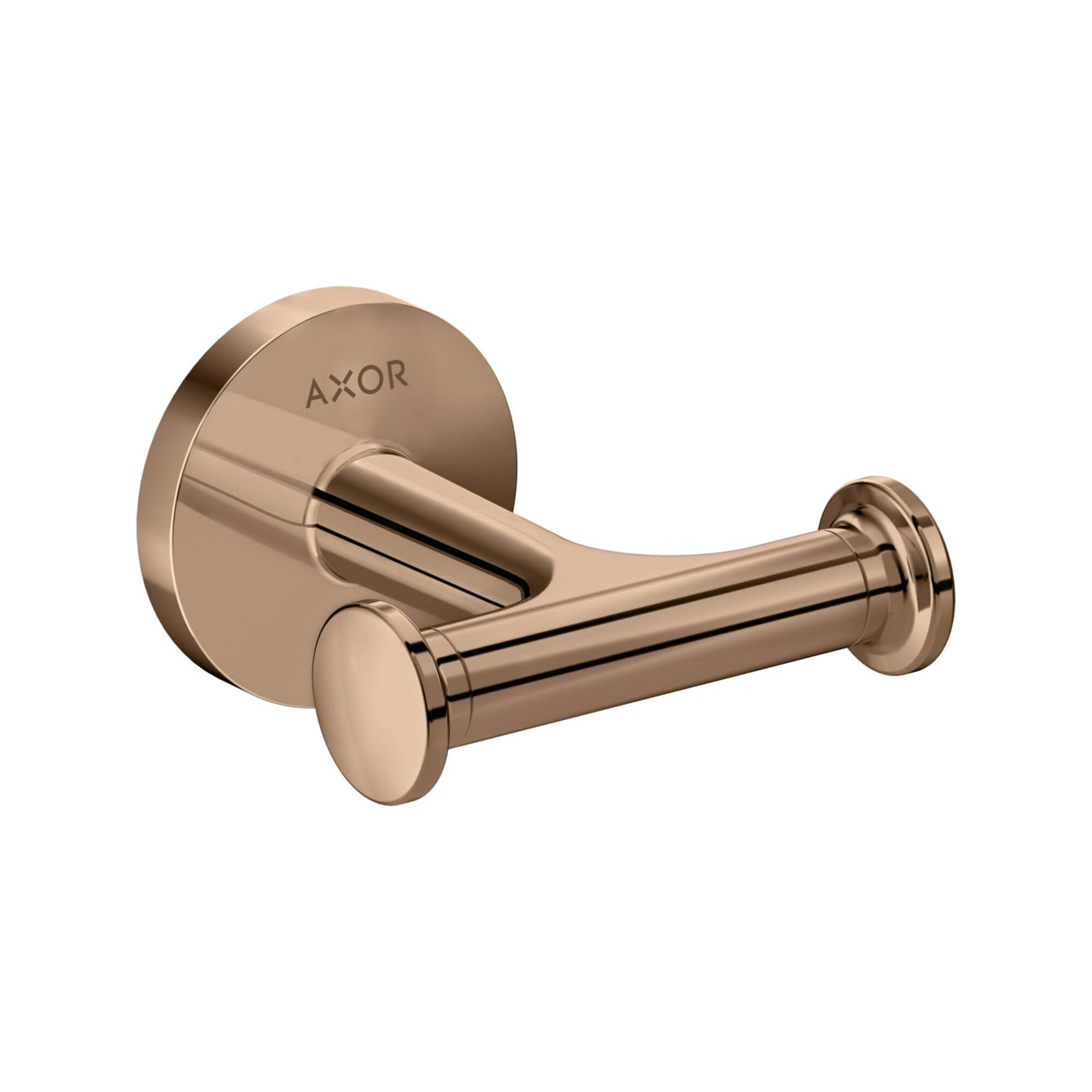 hansgrohe Handtuckhaken Axor doppelt, Wandmontage, polished red gold (42812300)
