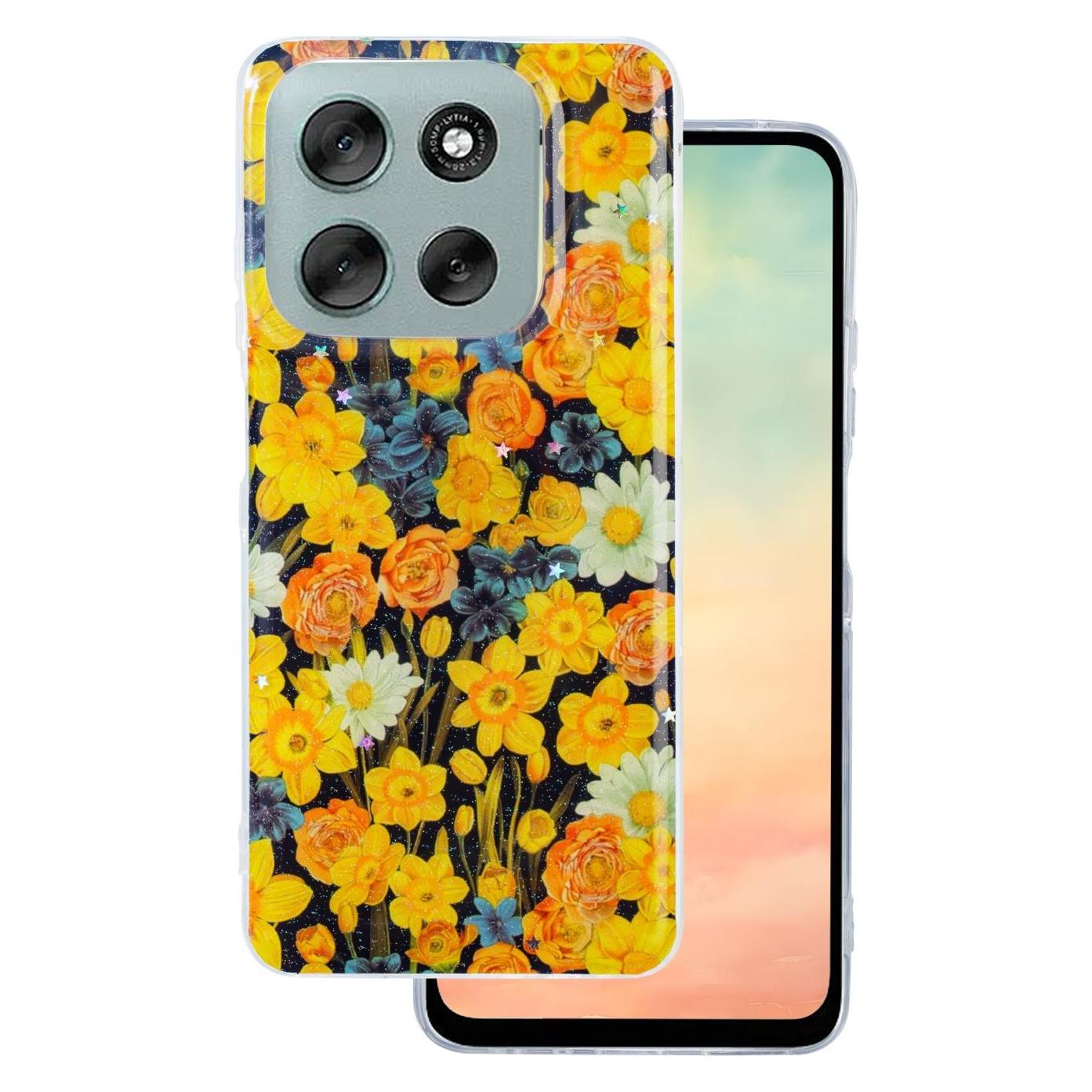 OEM Glow Glam case for Motorola Moto G56 orange (Motorola Moto G56) (GSM195504)