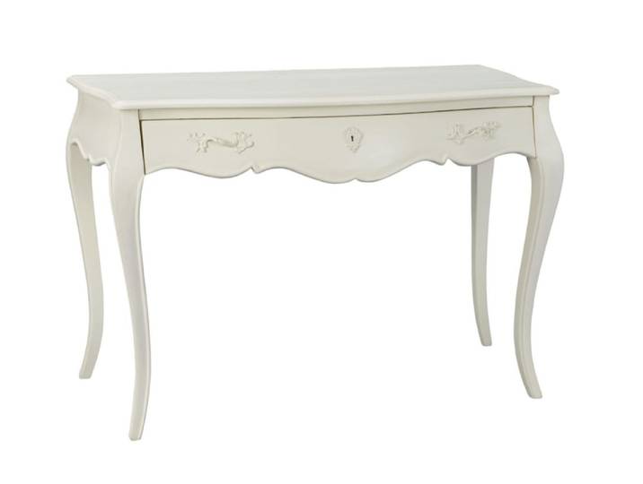 Bureau simple en bois blanc