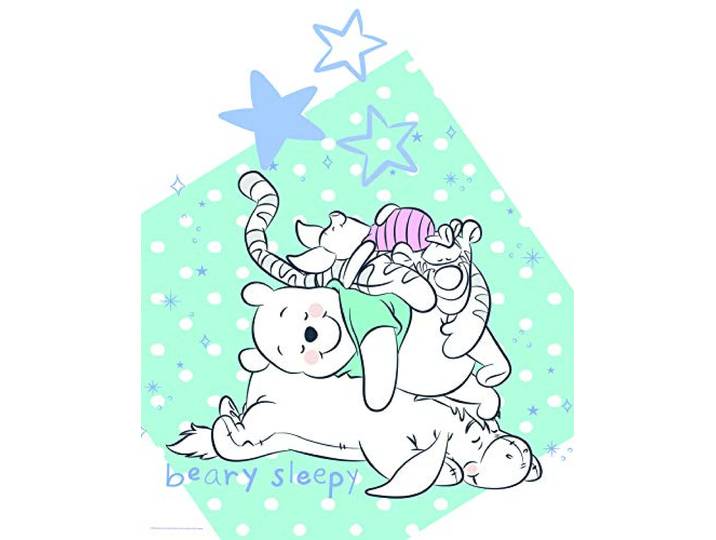 Komar Poster d'art Mural\, 40cm x 50cm\, Winnie Pooh Beary Sleepy