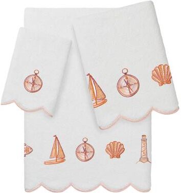 Authentic Hotel and Spa 100% Turkish Cotton SEA JOY Scallop Embellished Towel Collection