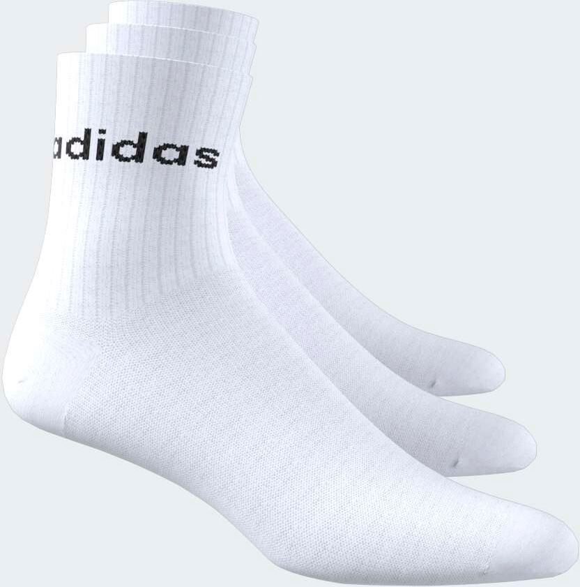 Funktionssocken ADIDAS PERFORMANCE "LINEAR KIDS CREW 3 PAAR PRO PACKUNG", Jungen, Gr. 28-30, weiss (weiß, weiß, weiß), Obermaterial: 65% Baumwolle, 31% Polyester, 4% Elasthan, Socken Funktionssocken weiß, weiß, weiß 28-30