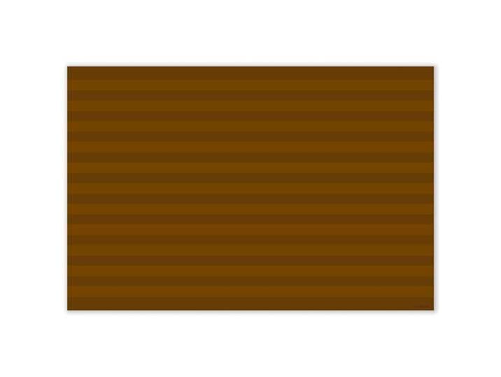 Mubusi Tapis Vinyle Lignes Brun 100x150 cm - Tapis Chambre en Vinyle