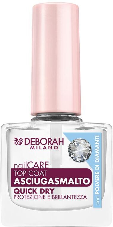 Deborah Nail Care Top Coat Asciugasmalto Con Polvere Di Diamanti