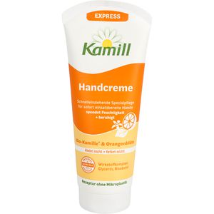Kamill Kamill Handcreme Express Hand & Nagelpflege, Bio- e und Orangenblüte, für trockene Haut, 100 ml