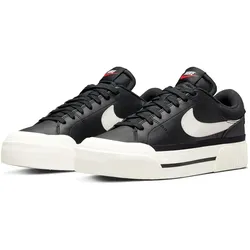 NIKE Court Legacy Lift Plateau Sneaker Damen 001 - black/sail-white-team orange 44.5