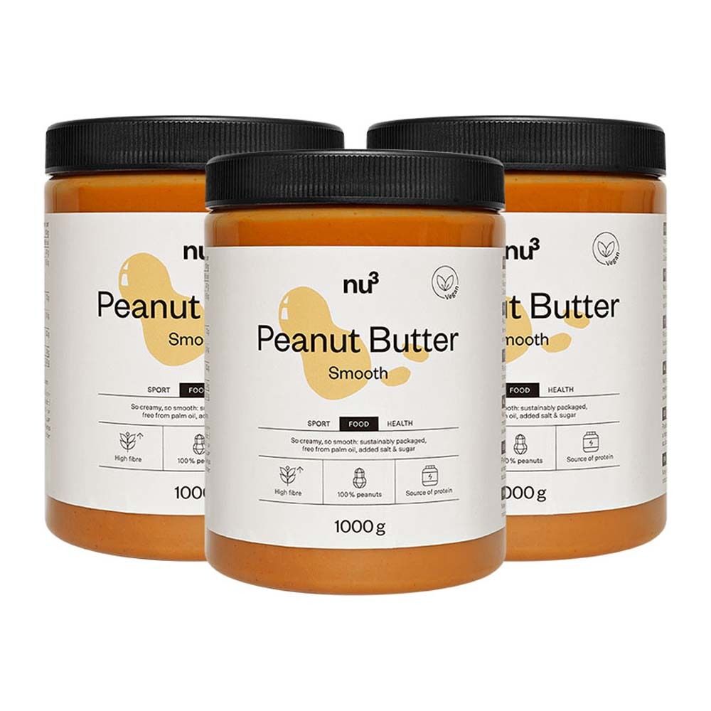 nu3 Erdnussbutter 3x1000 g Creme
