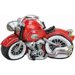 Spardose Sparschwein Sparbüchse Motorrad Bike  old Style rot