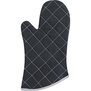 Franz-Mensch Ofenhandschuh Flamestar, 330502, schwarz, bis 250°C hitzebeständig, aus Baumwolle