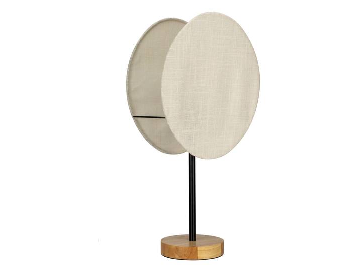 PAULEEN Tischleuchte Boho Darling max20W Beige 230V Metall/Holz/Stoff , beige, 1, H: 56,5cm, Leuchten, E27, Tischleuchte