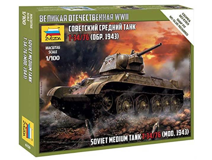 ZVEZDA -T34/76 model 1942, Z6159, geen gegevens