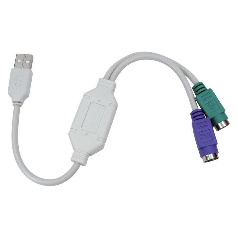 RS PRO USB-Adapter, USBA / PS/2, 360mm (0.36 m) (2513274)