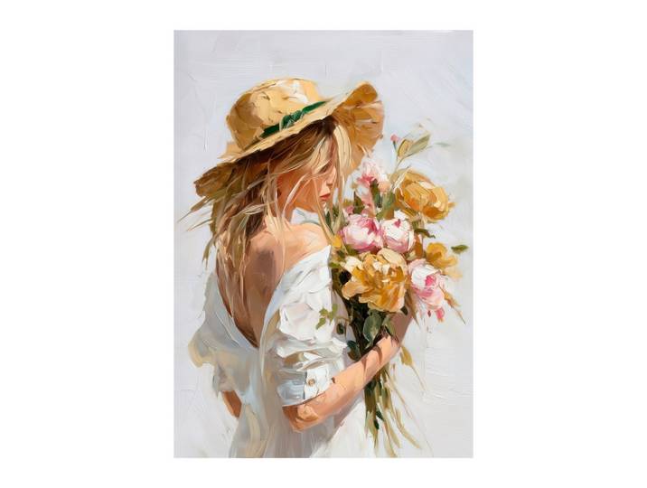 Leinwandbild HP049 Spring Bouquet Multicolor ca.70x100cm