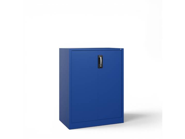 C+P Acurado Metal Cabinet, Gentian blue, with key, 93 x 120 x 50 cm, New - Also perfect as a filing cabinet