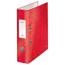 LEITZ Qualitäts-Ordner 180° WOW DIN A4, 8 cm rot
