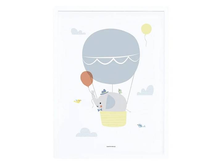 Poster Elefant mit Rahmen