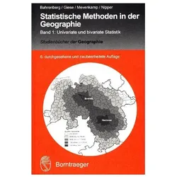 Statistische Methoden in der Geographie, Fachbücher von Josef Nipper, Ernst Giese, Gerhard Bahrenberg, Nils Mevenkamp
