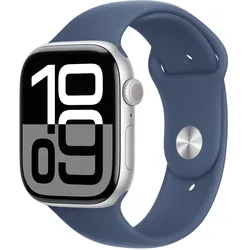 Apple Watch Series 10 (GPS) 46mm Aluminiumgehäuse Silber