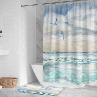 Laural Home Llc (Bath) Windswept Shower Curtain Blue 71 x 72, 71 x 72, Blue