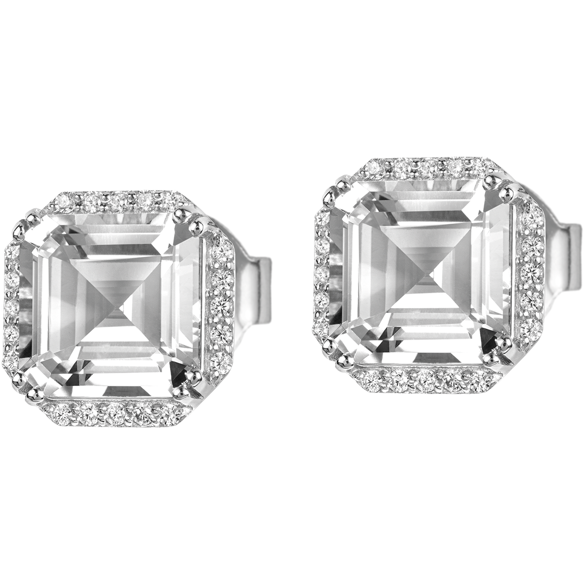Jacques Lemans Ohrstecker Sterlingsilber mit Zirkonia