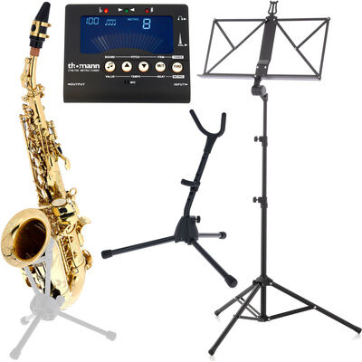 Hamaril Saxophone Set 1 Soprano Schwarz