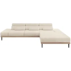 ELEKTRISCHES ECKSOFA Rechts MONA 316x205x85 Beige Cord