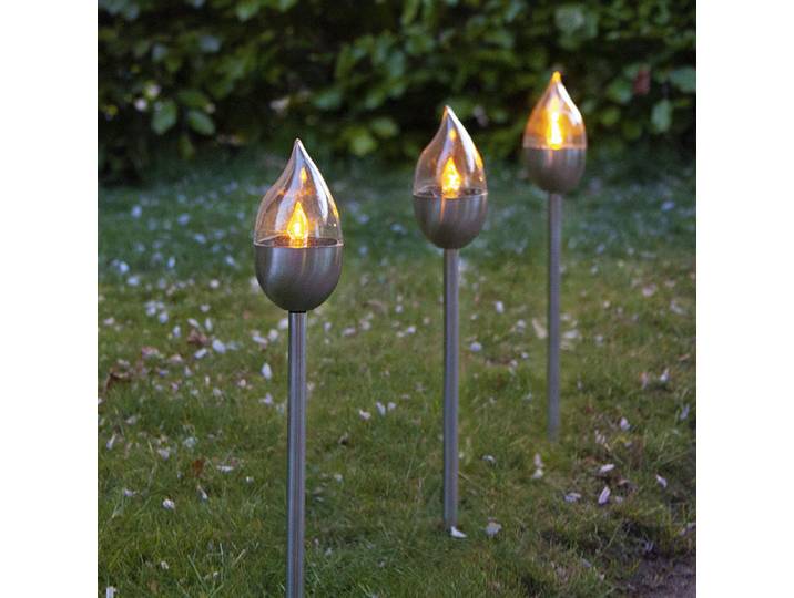 Star Trading Olympus, Außen-Bodenbeleuchtung, Silber, IP44, Garten, Dämmerungssensor, 3 Glühbirne(n)