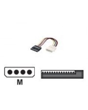 equip Adapter Stromversorgung 4-polig M 15 PIN SATA Power M cm bis Leistung M (112050)