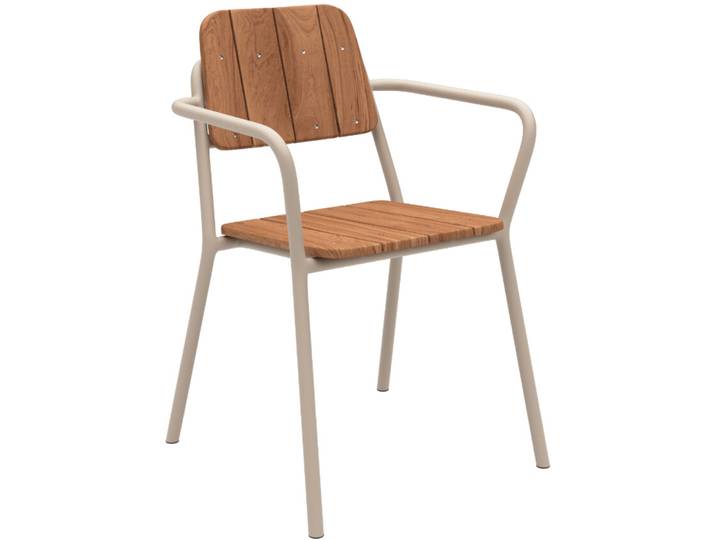 SACKit Gartenstuhl Kirra taupe Teak