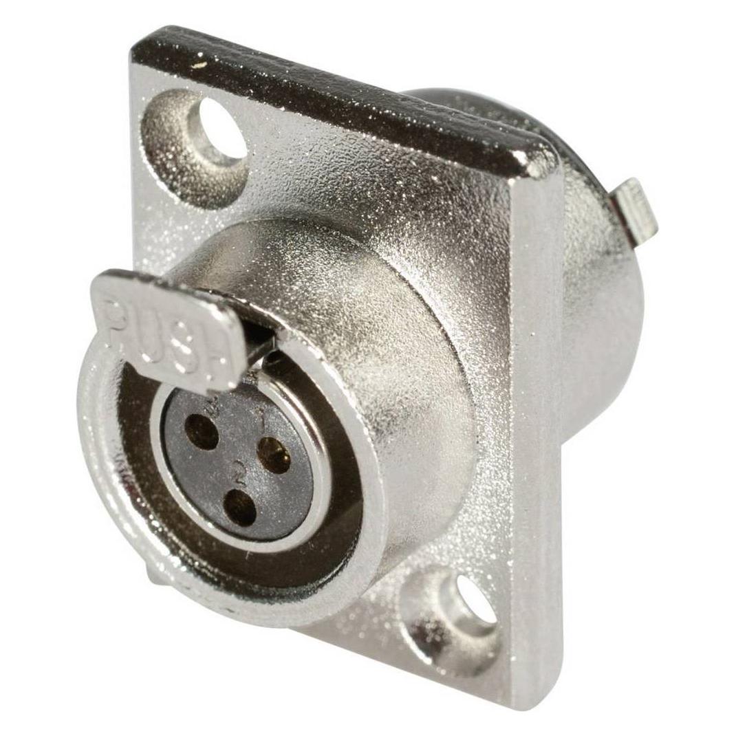 Hicon Mini-XLR Einbausteckverbinder (HI-XMEF3)