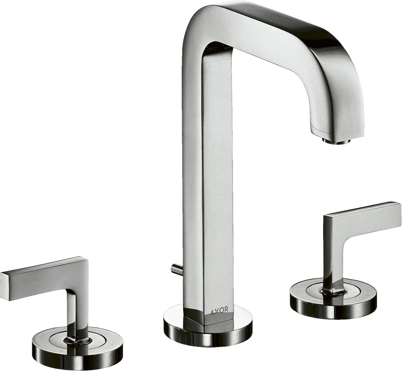 Hansgrohe 3-Loch Waschtischarmatur Axor Citterio chrom mit Hebelgriffen, 39135000 39135000