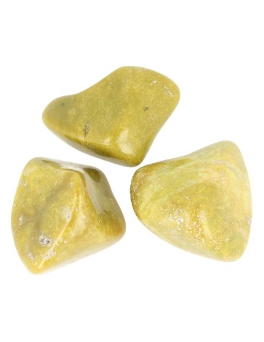 Opaalgroene trommelstenen 500 g