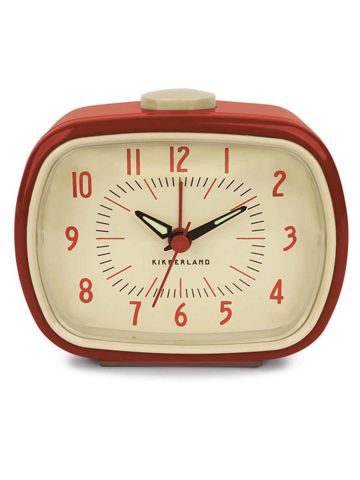 Kikkerland Retro Alarm Clock - Red