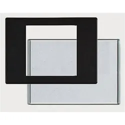 Kaiser Fototechnik Einlagen SYSEM-V, Formatmaske 24 x 36 / AN-Glas, Analogfilmentwicklung, Schwarz, Transparent