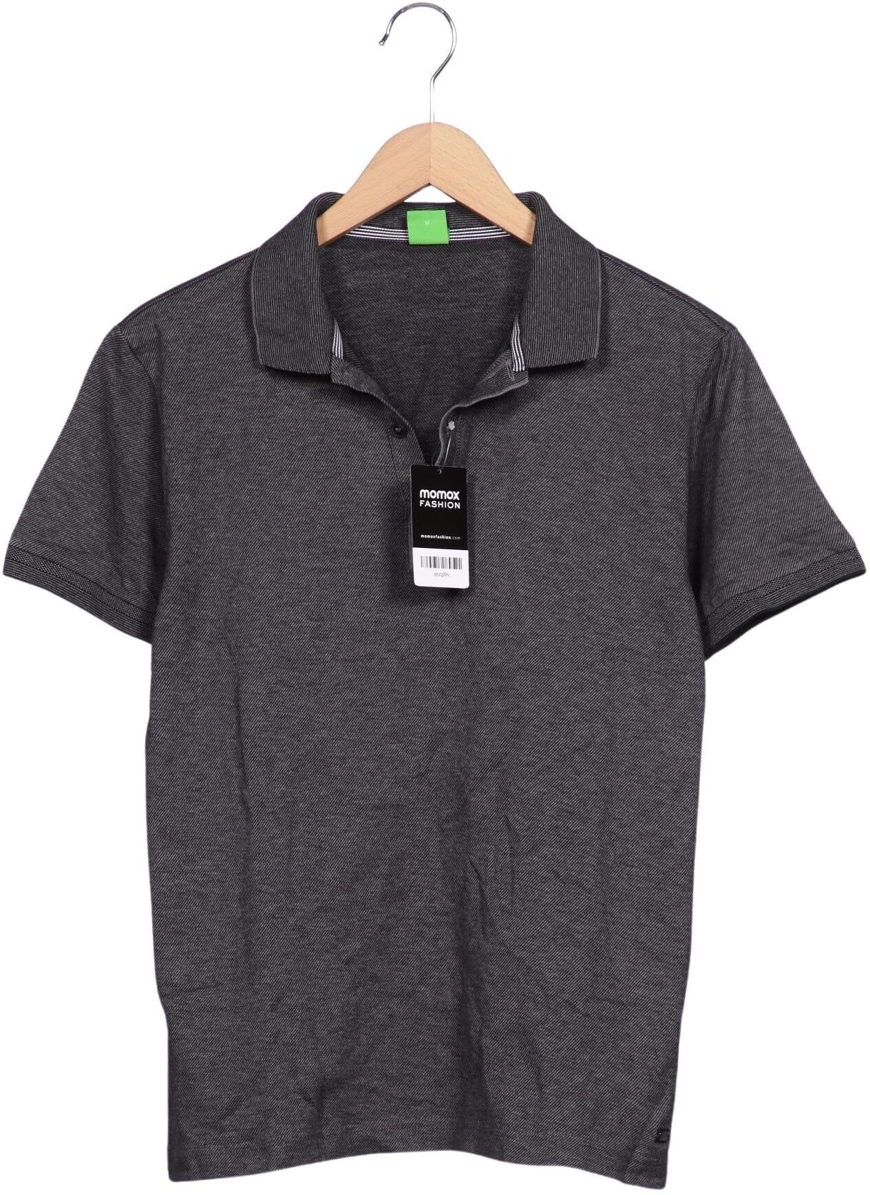 Boss Green Herren Poloshirt, Grau, Gr. M, Baumwolle - Second Hand