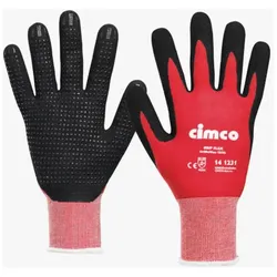 Cimco Arbeitsschutzhandschuhe Grip Flex, schwarz/rot, Größe: 11/XXL