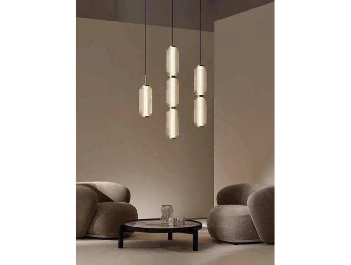 Minimaliste LED Verre Américain Pendentif Lumière De Luxe Salle À Manger Salon Chambre Chevet Escalier Lampe Suspendue Luminaire De Décoration