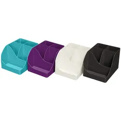 Exacompta 695101D 4x Stifteköcher Pen Wave, Kollektion TitanFarben sortiert