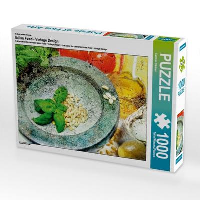 CALVENDO Puzzle Ein Motiv aus dem Kalender Italian Food - Vintage Design | 1000 Teile Lege-Größe 64x48cm Foto-Puzzle für glückliche Stunden