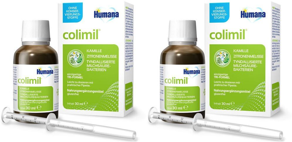 Humana colimil® 2x Humana colimil o.Konservierungsstoffe m.Dos.Pipet. 2x30 ml Flüssigkeit zum Einnehmen