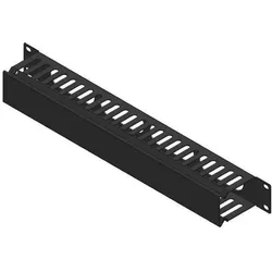 Lanview 1U 19" SLIDING COVER CABLE, Serverschrank Zubehör, Schwarz