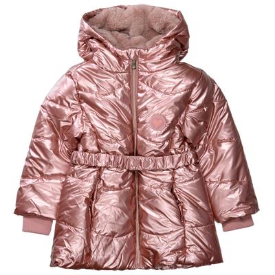 Winterjacke STACCATO, Mädchen, Gr. 92/98, rosewood, Obermaterial: 100% Polyester., glänzend, metallic, Jacken Winterjacke, Schimmernder Optik