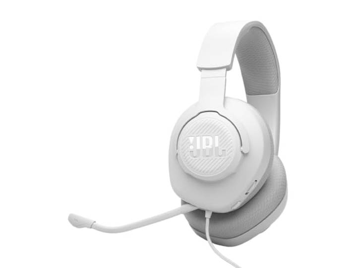 JBL Quantum 100M2, Bedrade Over-ear Gaming Koptelefoon, Wit