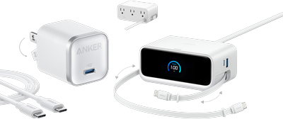 Nano Charging Station (7-in-1, 100W) and Anker Nano Charger (45W) with Cable