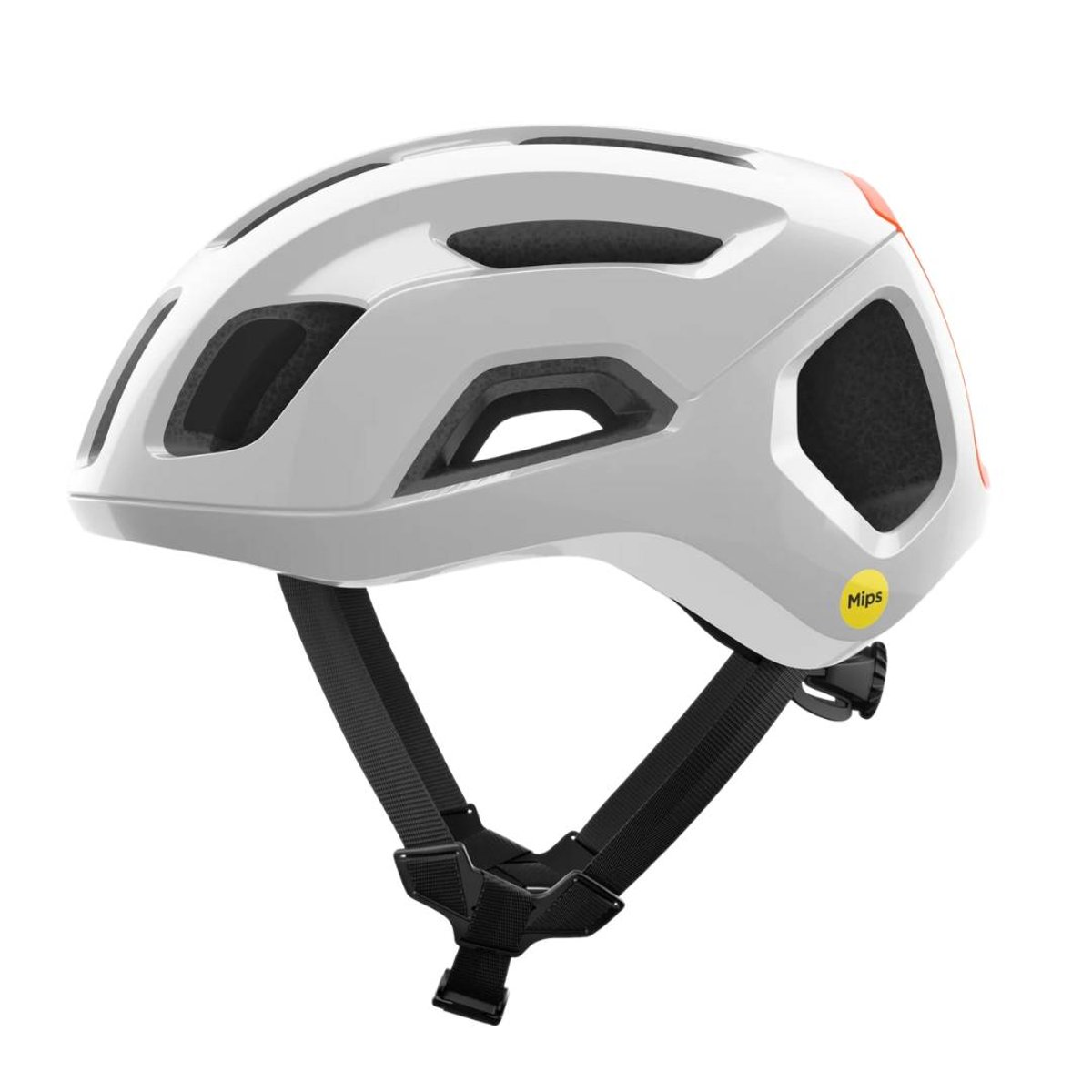 Capacete POC Ventral Air MIPS Branco Laranja, Tamanho M Unisex