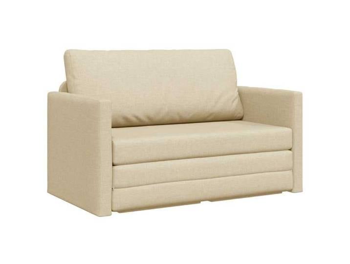 MOTHINESSTO-Canapé-Lit 110cm Crème tissu