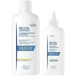 DUCRAY KELUAL Trockene Schuppen Set 400+200 ml