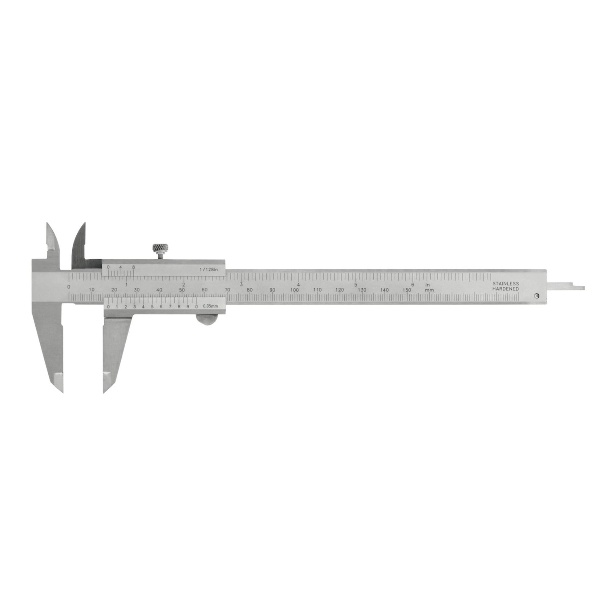 Holex Nonius-Messschieber aus rostfreiem Stahl (Messbereich:150 mm, Ablesung:0,05 mm) für präzise Messungen, 410200 150)